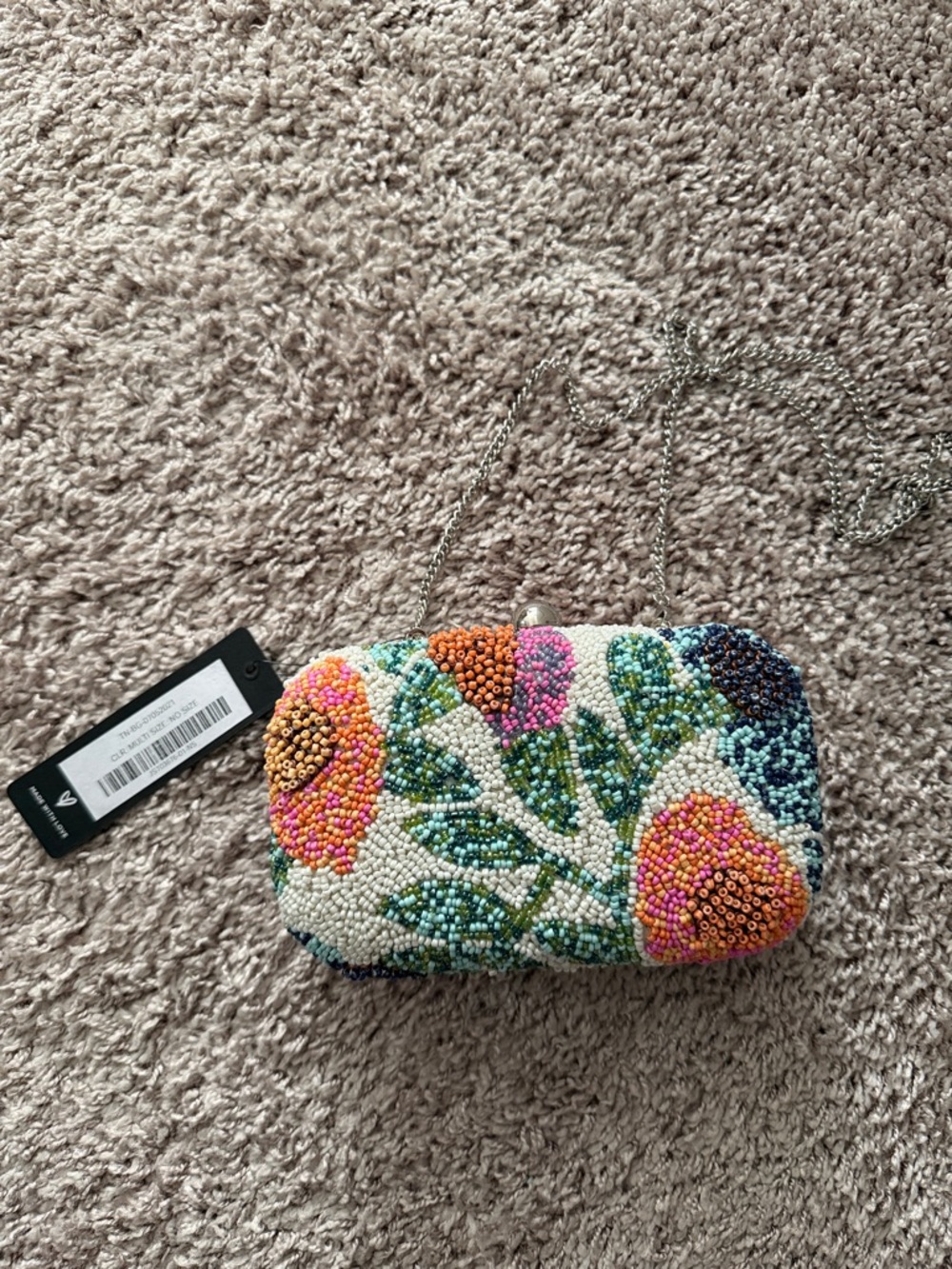Beaded Floral Clutch
